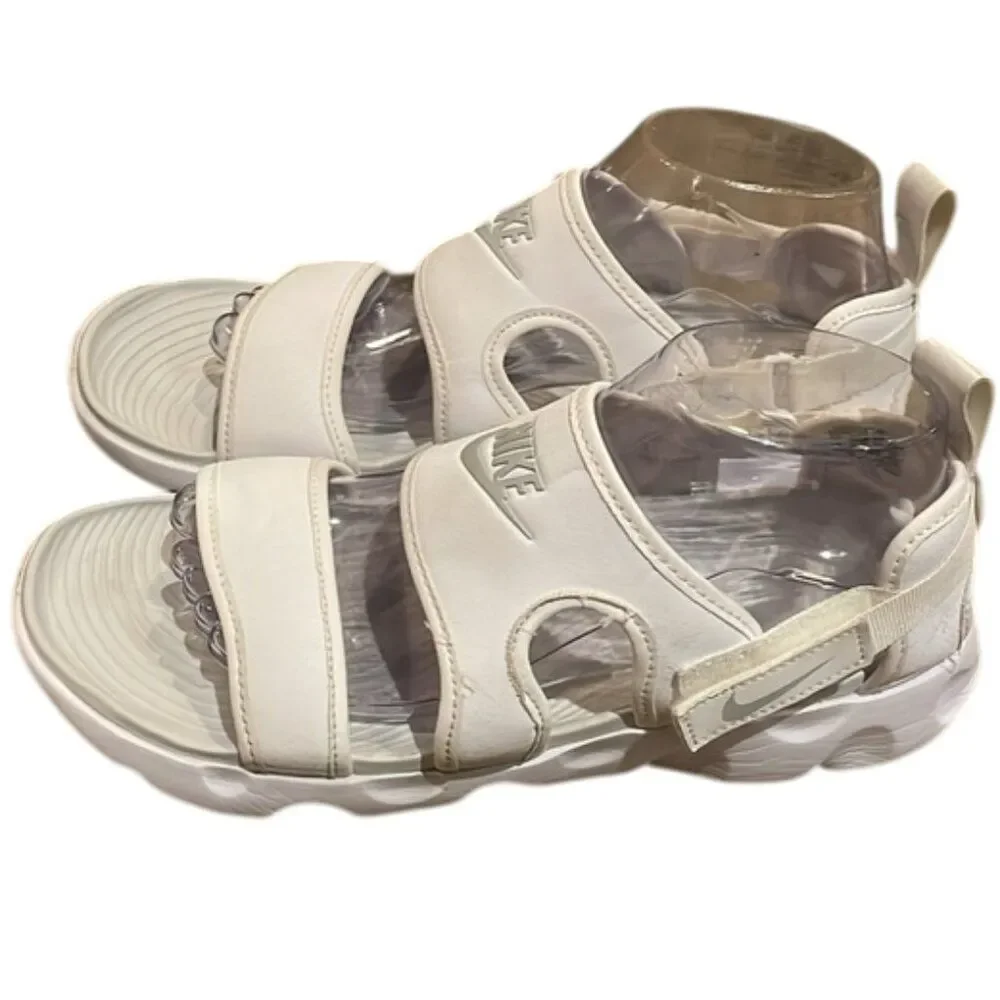 Nike Owaysis White Sandal Shoes Womens Size 9 CK9283-100 Lightweight Comfort